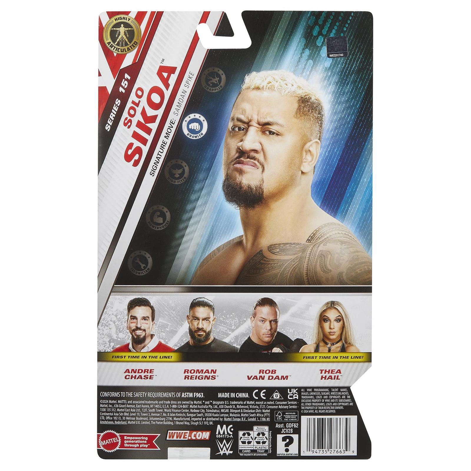 Фигурка рестлера Solo Sikoa WWE Main Event 151, фото №2