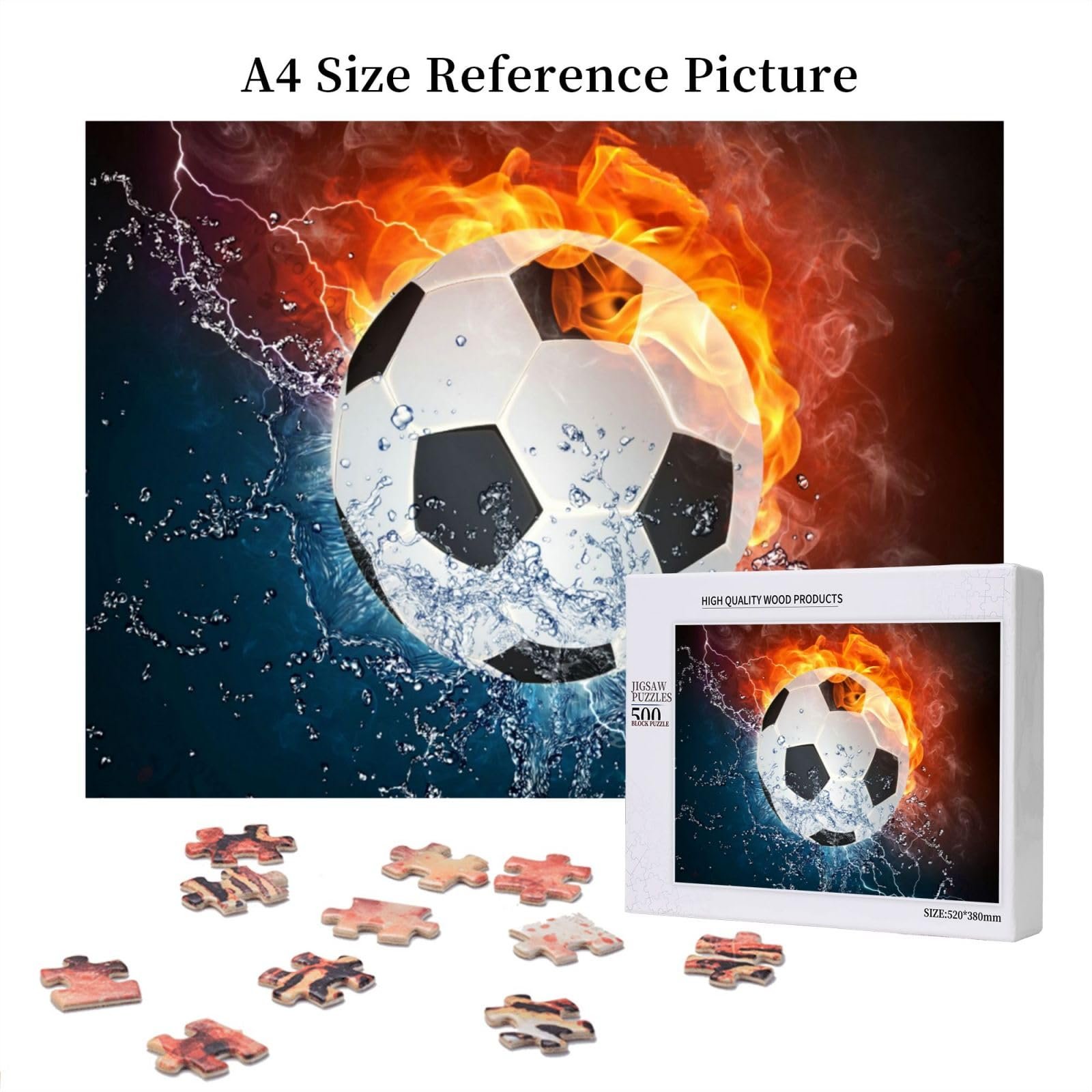 Пазл Football on Fire and Water 500 елементів дерев'яний 38 x 52 см, фото №7