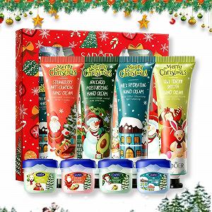 Набор Mini Handcreme Handcream & Lipblam Weihnachten - 8 шт. (4 крема для рук и 4 бальзама для губ) - Фото 1