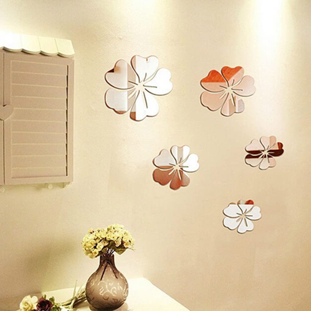 Дзеркальні наклейки на стіну 3D Self Adhesive Acrylic Art Flower Tile 5 штук, фото №5 Дзеркальні наклейки на стіну 3D Self Adhesive Acrylic Art Flower Tile 5 штук, фото №5