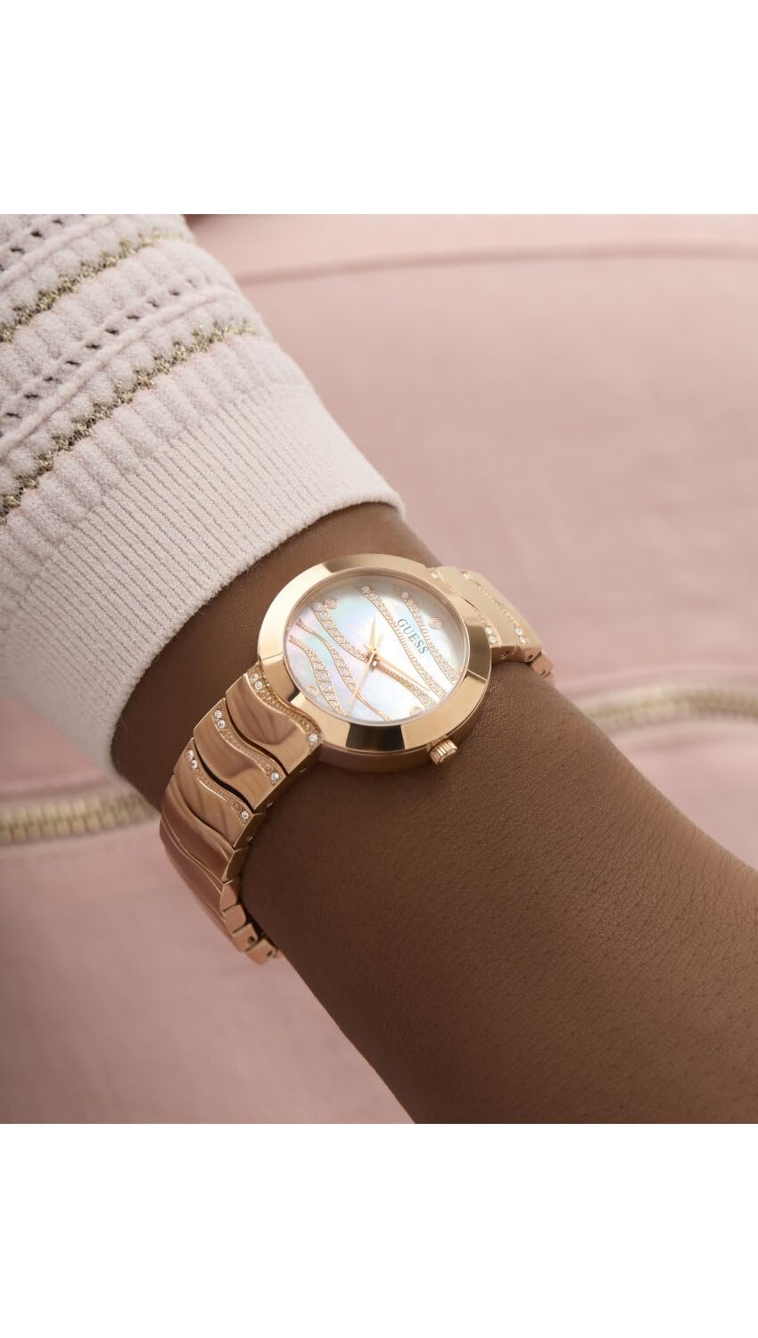 Годинник Аналоговий GUESS GW0871L3 Білий циферблат, фото №4