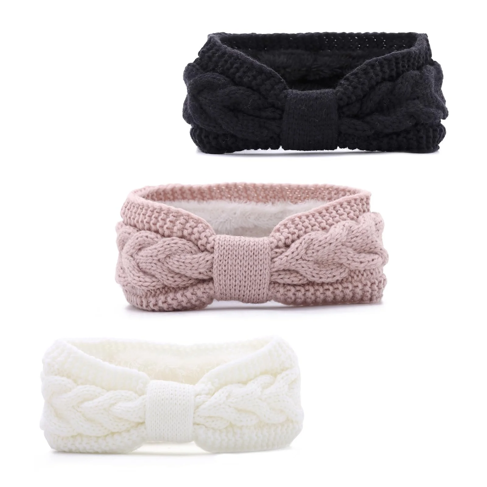 Зимові пов'язки на голову для жінок В'язана, фото №1