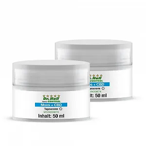 Денний крем Moss + CBD Natural Care з екстрактом моху, CBD з конопель, паракресом, алое вера, олією ши та пантенолом, набір з 2 шт. - Фото 1