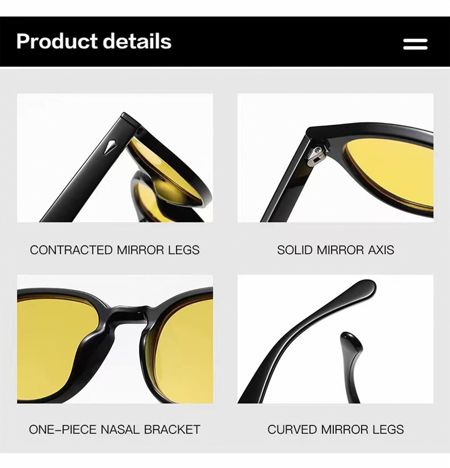 Сонцезахисні окуляри Круглі LHSDMOAT Retro Depp Style для чоловіків і жінок Вінтажні 70-х, захист UV400 для водіння, подорожей і активного відпочинку, фото №7 Сонцезахисні окуляри Круглі LHSDMOAT Retro Depp Style для чоловіків і жінок Вінтажні 70-х, захист UV400 для водіння, подорожей і активного відпочинку, фото №7