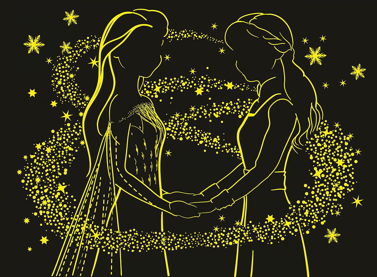 Пазл XXL Ravensburger Disney Frozen "Очаровательные сестры" 12952 200 элементов светящийся в темноте от 8 лет, фото №3