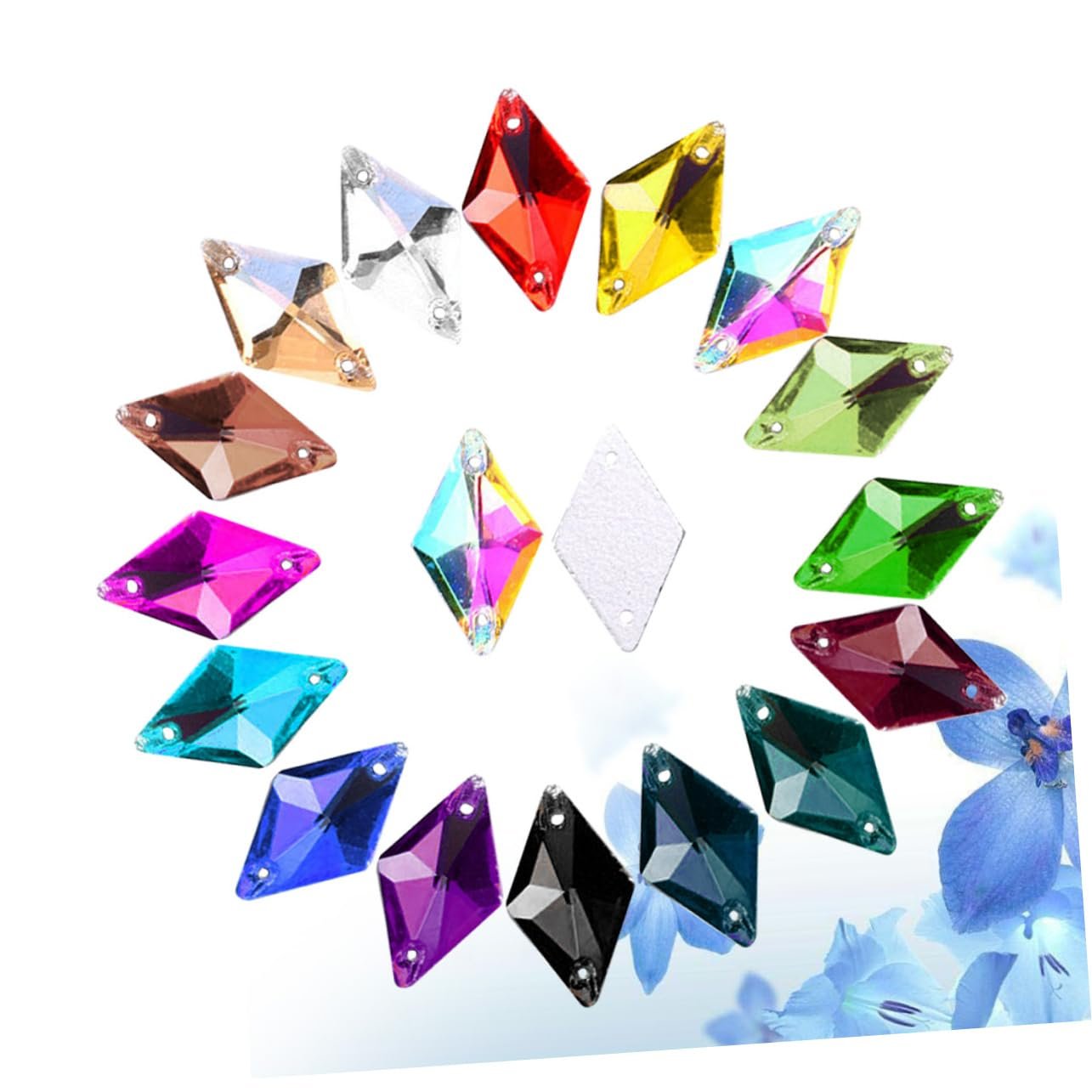 Стразы Плоские Бриллиантовые Кристаллы для шитья, 84 шт., фото №3