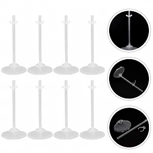 Набір EXCEART Пластикові Підставки для Ляльок Дисплей Тримач 21 см Прозорий тримач ляльки для 9 дюймів 10 дюймів і 11 дюймів Ляльки Білий synthetic.ua - Фото 1