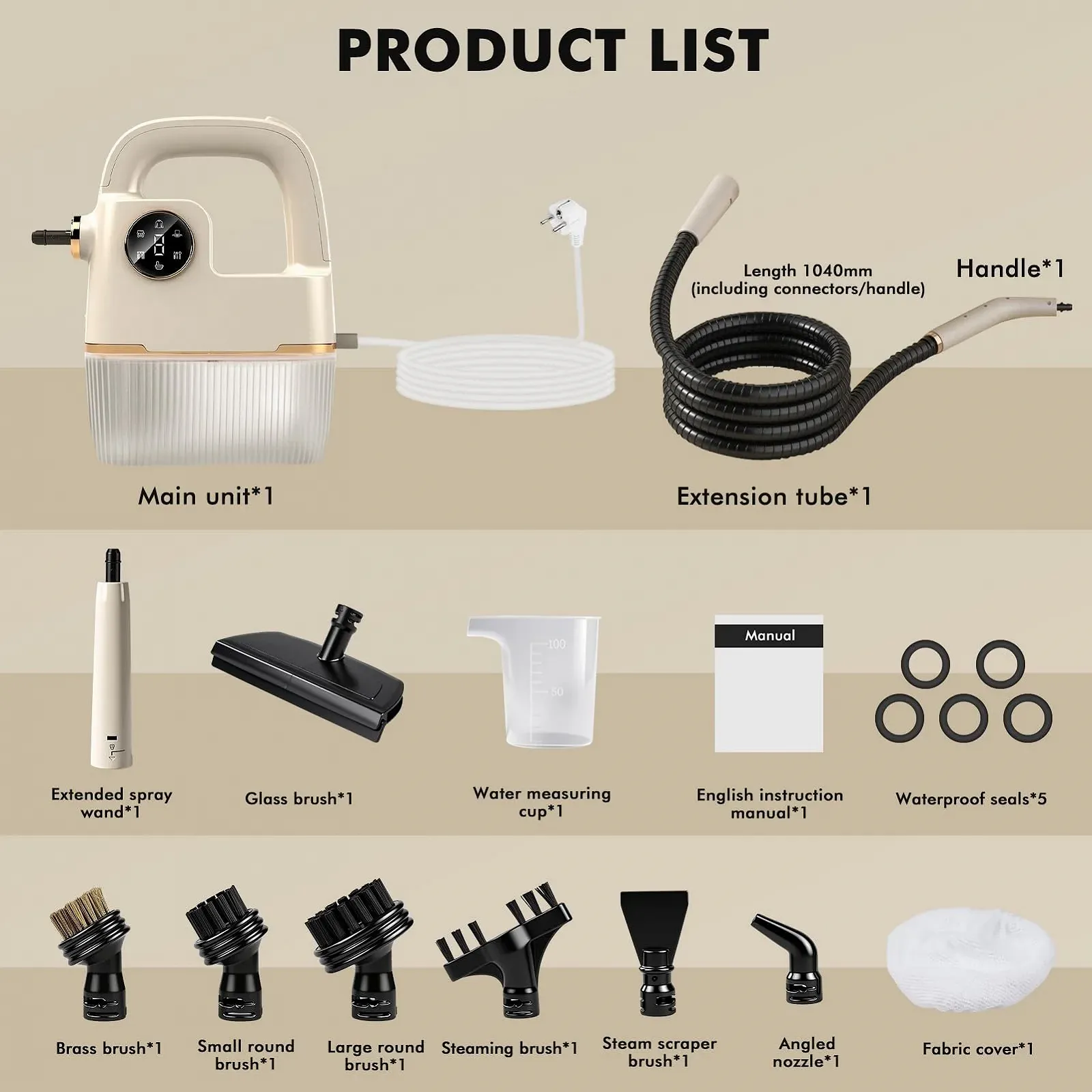 Пароочисник ручний високого тиску 800 мл побутовий, фото №8 Пароочисник ручний високого тиску 800 мл побутовий, фото №8