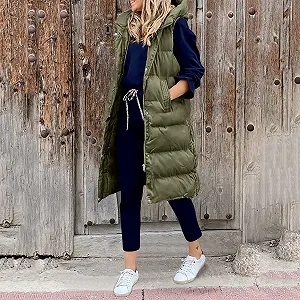 Подовжена Куртка Жилет для жінок synthetic.ua - Фото 1