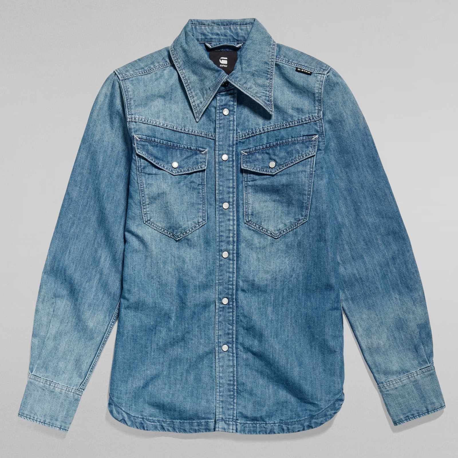 Жіноча сорочка G-Star RAW Premium 70'S Slim Denim Shirt - XS, фото №4 Жіноча сорочка G-Star RAW Premium 70'S Slim Denim Shirt - XS, фото №4