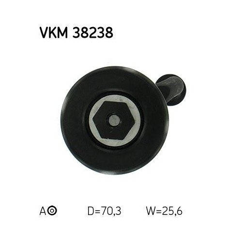 Натягувач поліклинового ременя SKF VKM 38238 лівий, фото №3