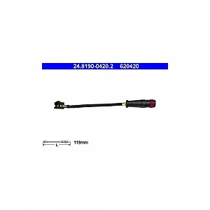 Датчик износа тормозных колодок ATE 24.8190-0420.2 для MERCEDES-BENZ - Фото 1