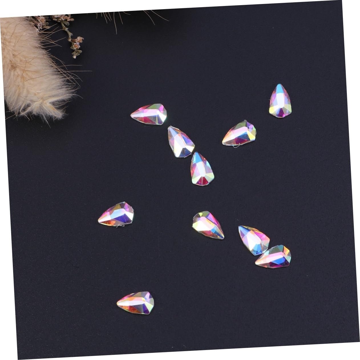 Прикраса для нігтів MAGICLULU 10 штук блискучий кристал, фото №5