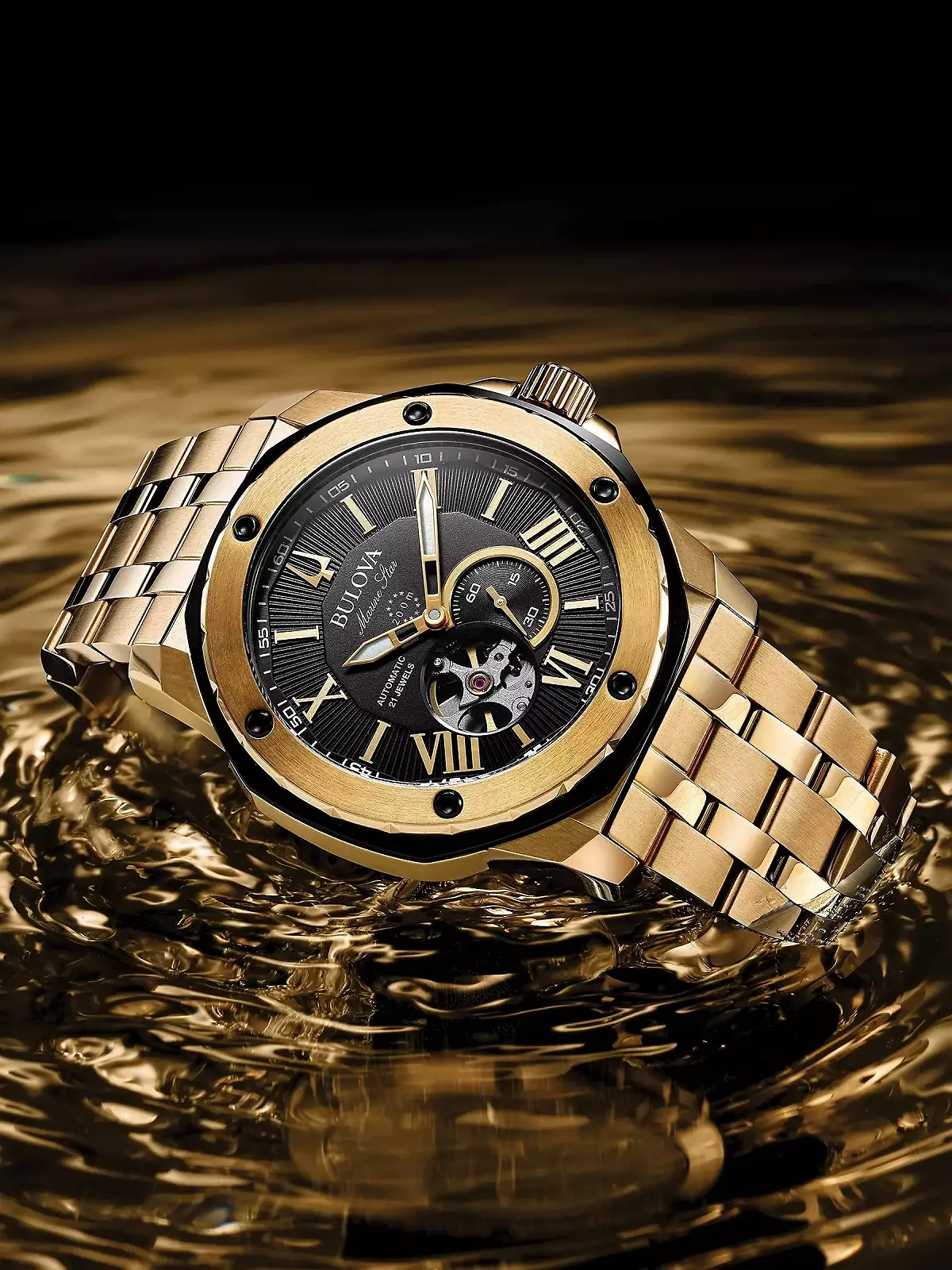 Мужские Автоматические Аналоговые Часы Bulova Marine Star, фото №5 Мужские Автоматические Аналоговые Часы Bulova Marine Star, фото №5