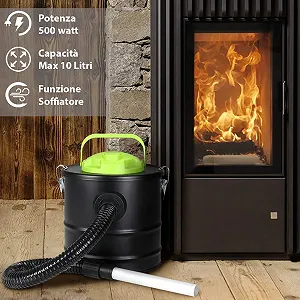 Професійний пилосос для золи BAKAJI 500 Вт 10 л synthetic.ua - Фото 1