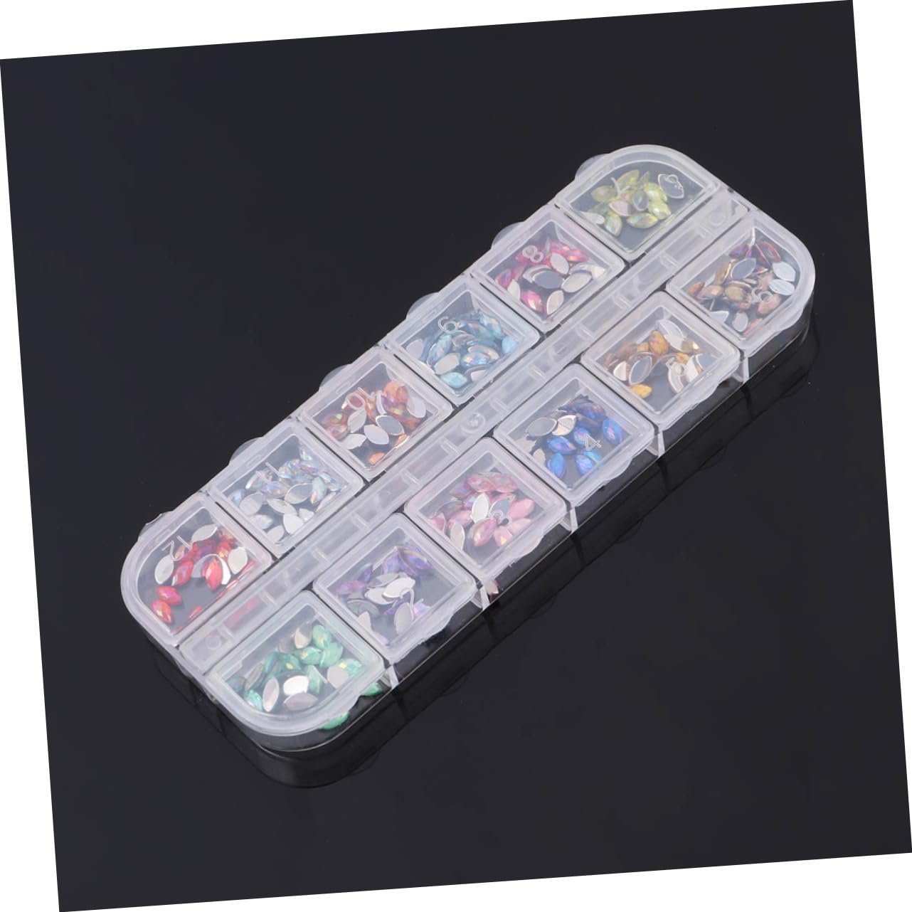 Набір стразів для нігтів FRCOLOR 12 кольорів, фото №5 Набір стразів для нігтів FRCOLOR 12 кольорів, фото №5