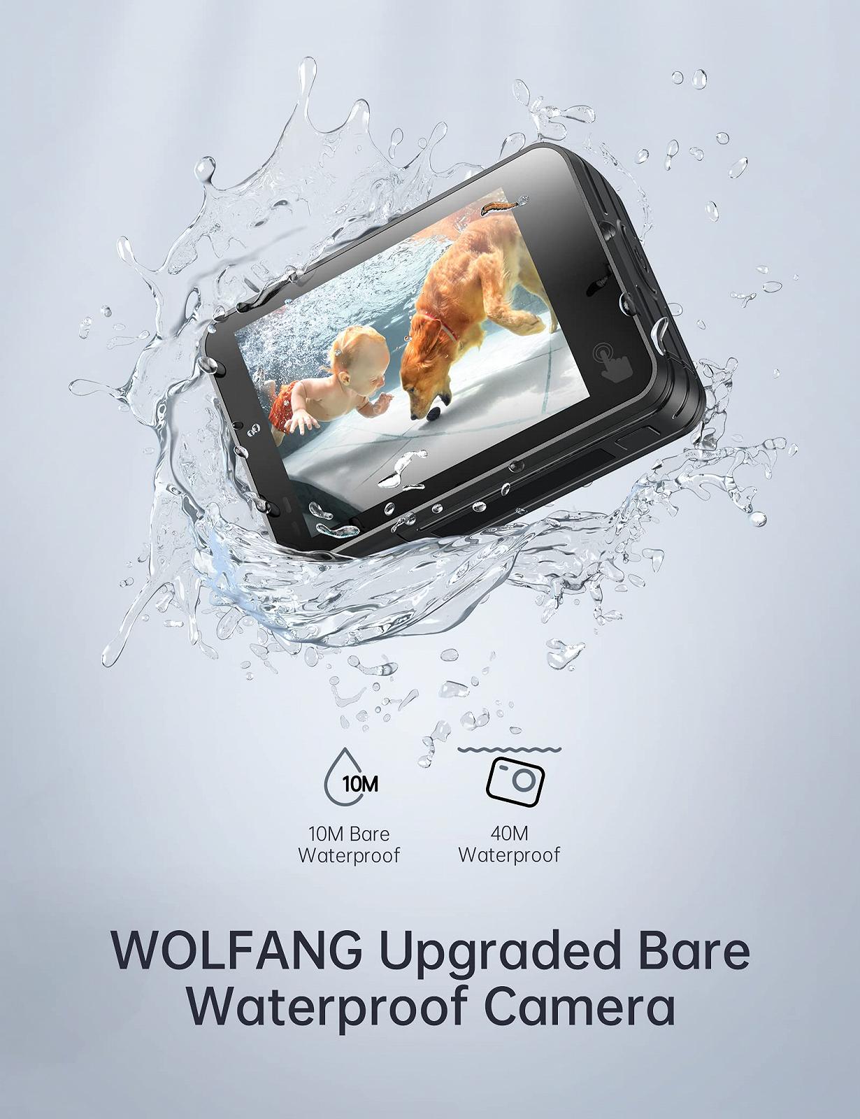 Екшн-камера WOLFANG GA420 4K 60FPS + Карта пам'яті SanDisk Extreme microSDXC UHS-I 128 ГБ, фото №4