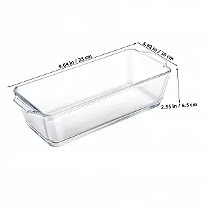Форма для запікання скляна жаростійка прямокутна для хліба та запіканок synthetic.ua - Фото 1