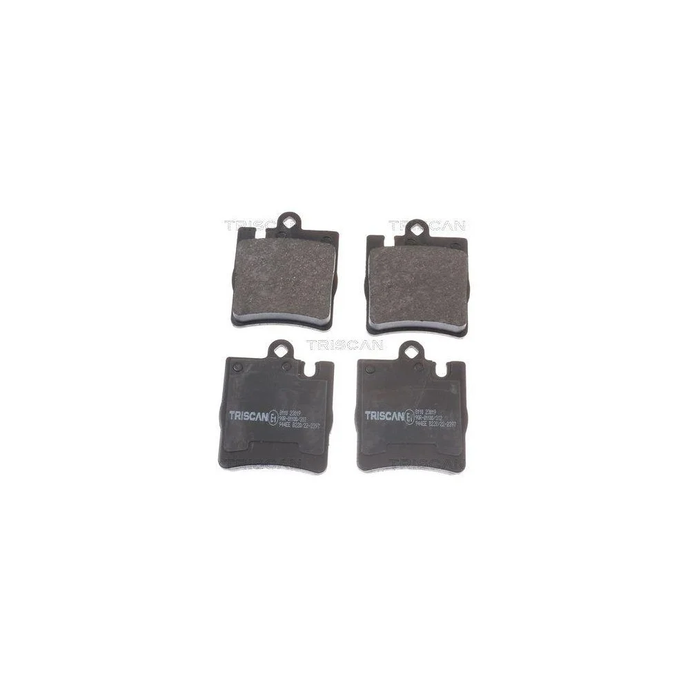Комплект гальмівних колодок, дискове гальмо TRISCAN 8110 23019 для MERCEDES-BENZ задня вісь, фото №1