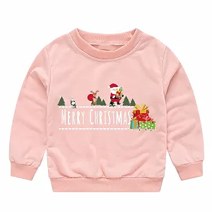 Рождественский свитер для мальчиков и девочек, детская толстовка, теплая рождественская кофта - Фото 1