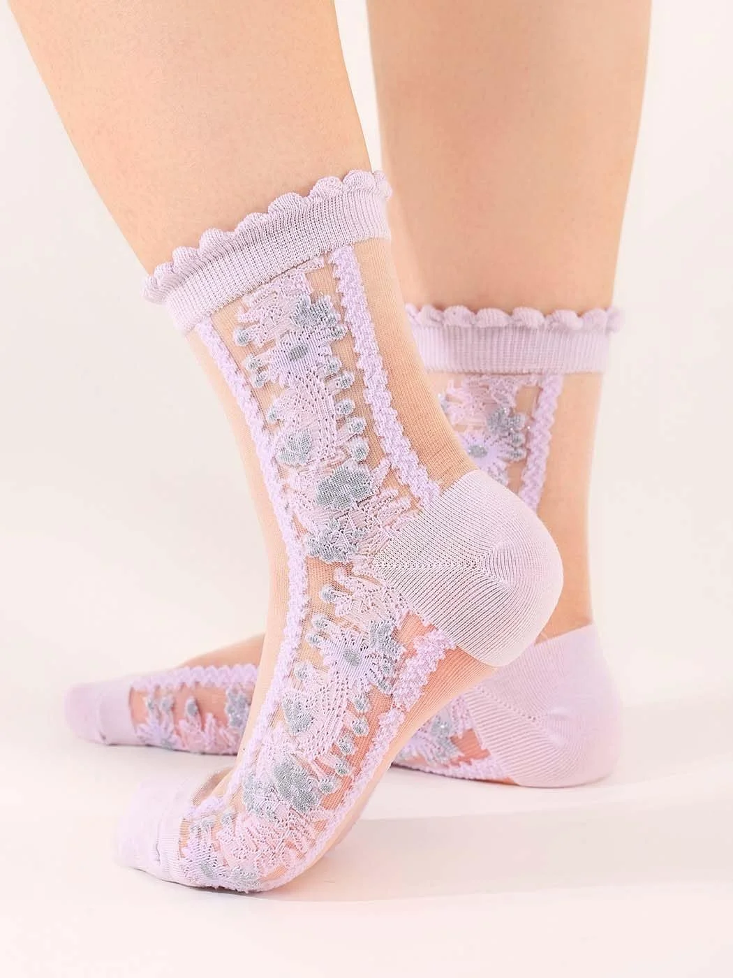 Шкарпетки IYOU Вінтаж Прозорі Жіночі (5 пар), фото №3