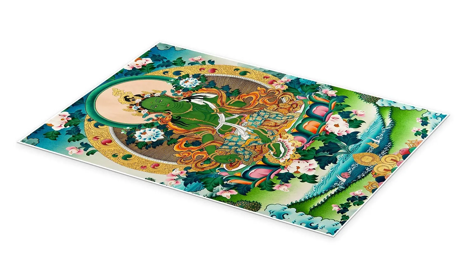 Постер Shyama Tara or Green Tara 40 x 60 см разноцветный, фото №2 Постер Shyama Tara or Green Tara 40 x 60 см разноцветный, фото №2