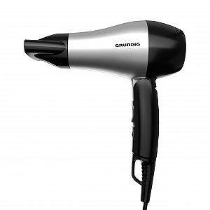 Фен Grundig Sports & Travel HD 2200, 1200 Вт, 2 уровня температуры, 2 уровня воздушного потока, кабель 1,8 м, выдвижная ручка, очень легкий, для использования во всем мире synthetic.ua - Фото 1