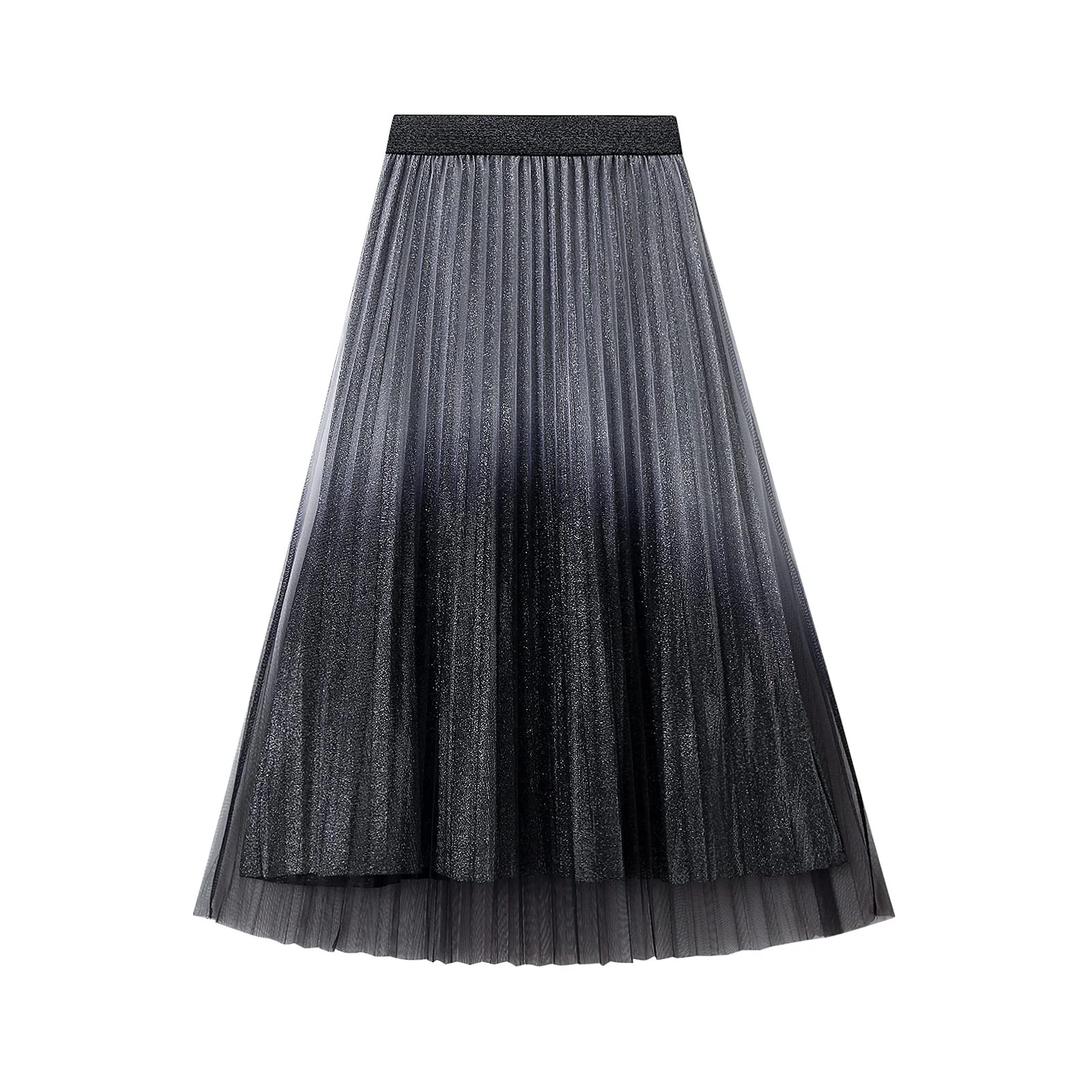 Спідниця Valin A-силуету максі з тюлю однотонна S0028, фото №1