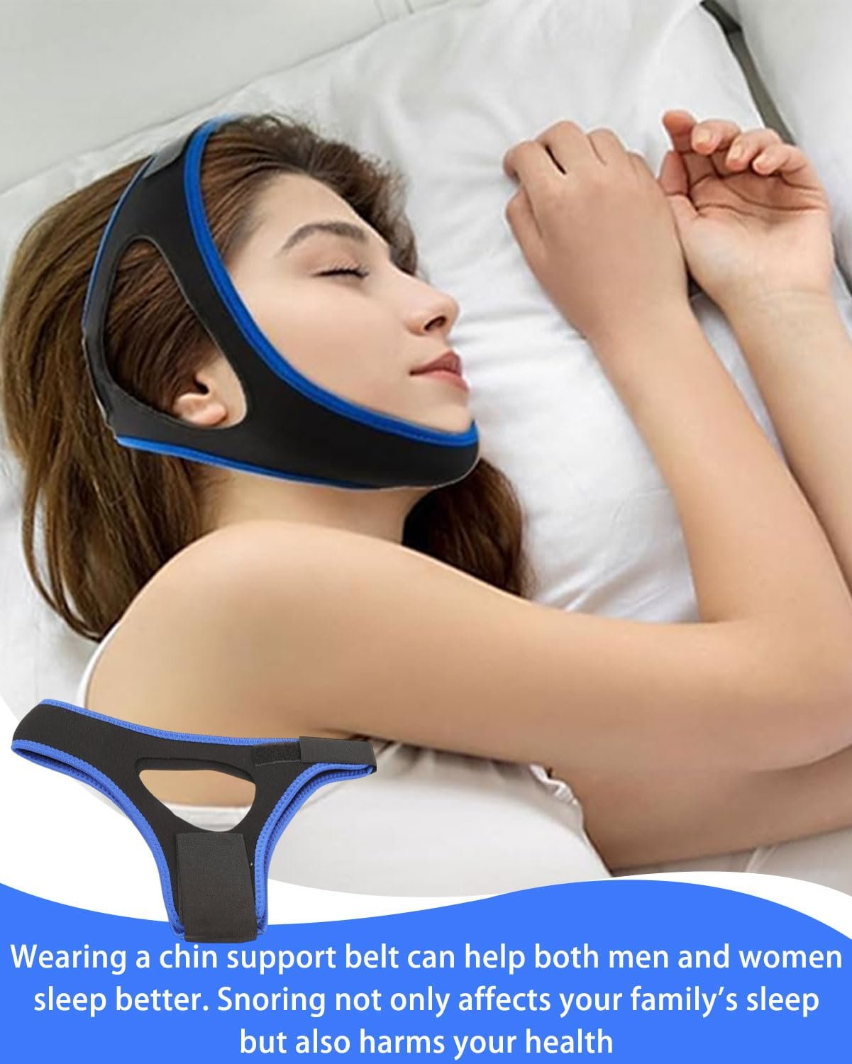 Ремешок на подбородок против храпа Регулируемый Эффективный, фото №5