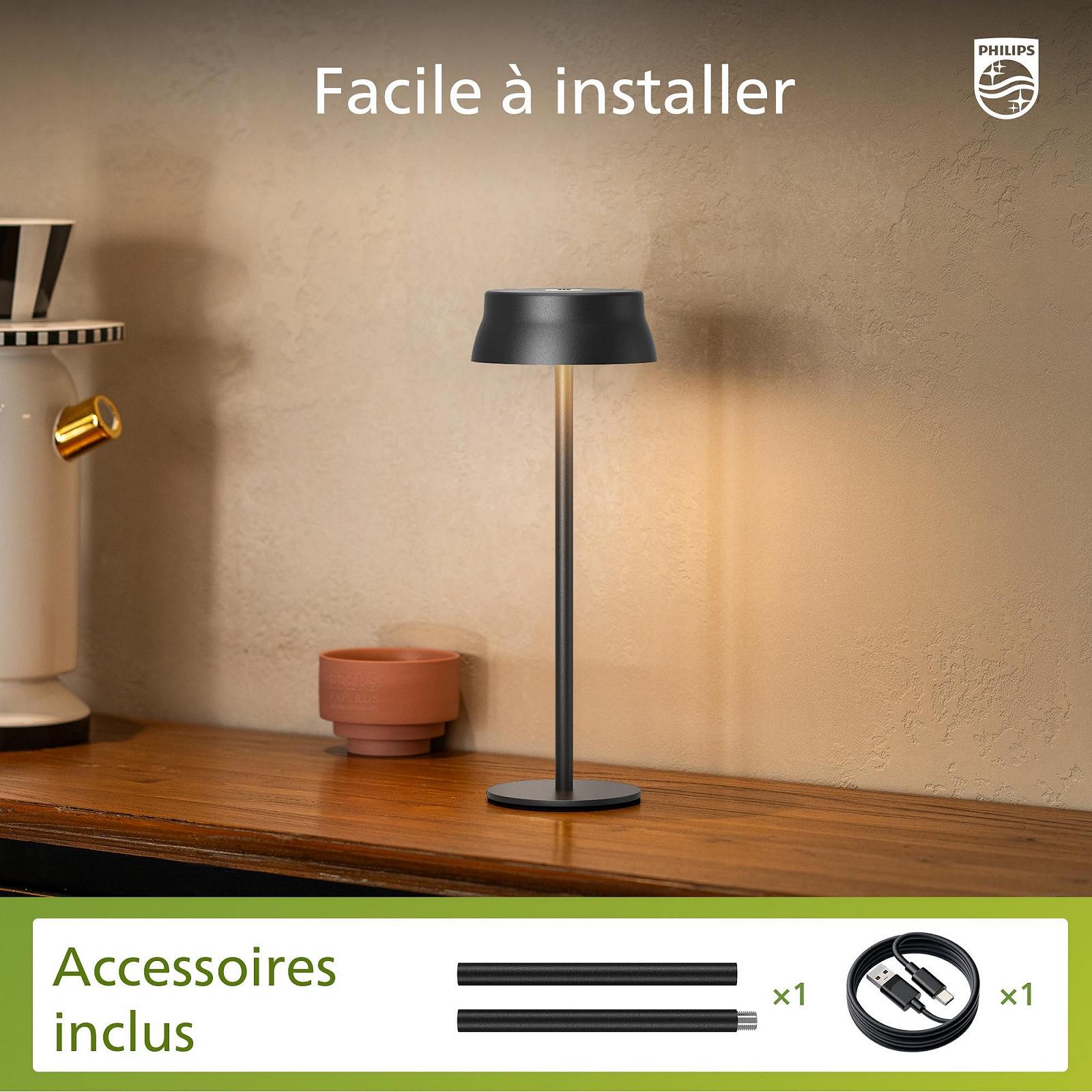 Настільна лампа PHILIPS Wireless Portable LED Rechargeable 3 кольори, фото №6