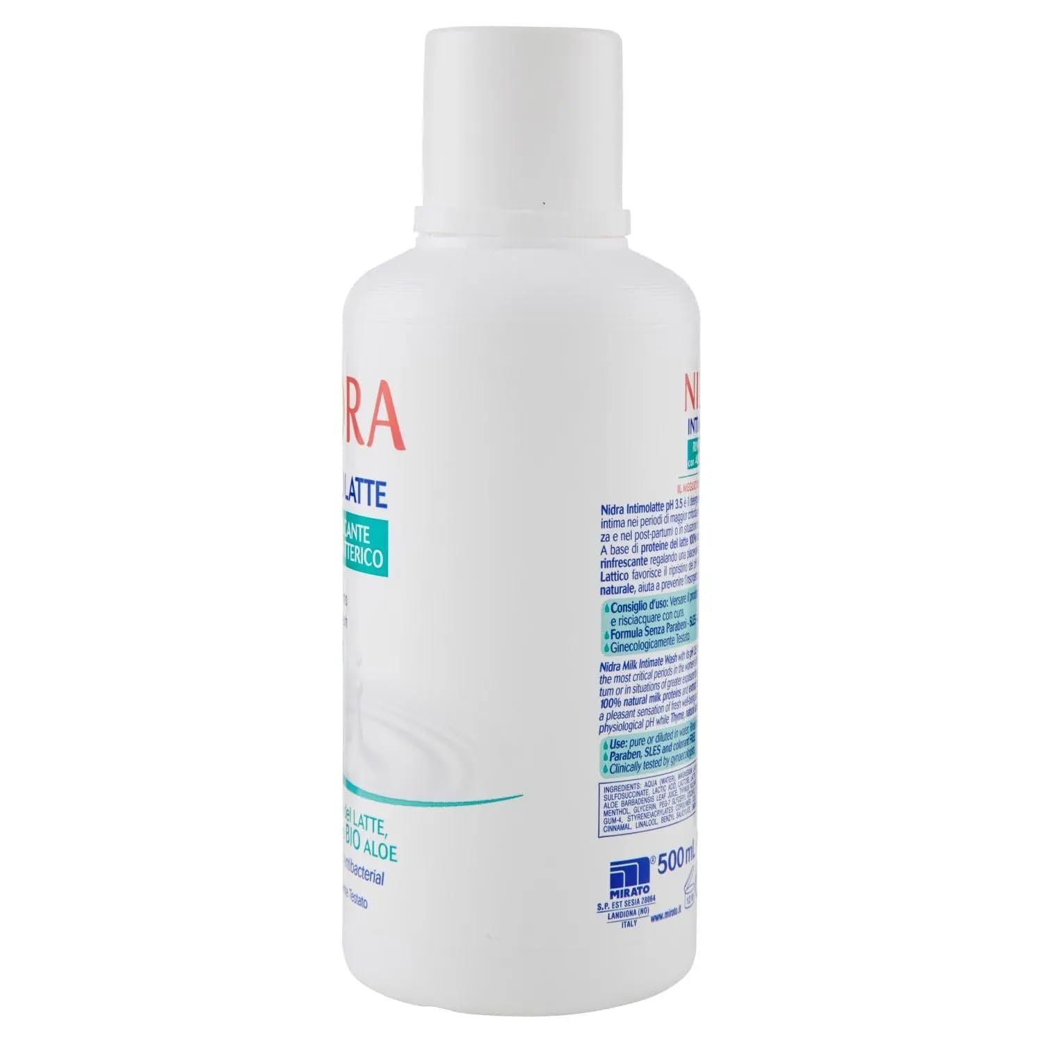 Очищувальний засіб для інтимної гігієни Nidra Intimolatte Rinfrescante pH 3.5 8 x 500 мл, фото №3 Очищувальний засіб для інтимної гігієни Nidra Intimolatte Rinfrescante pH 3.5 8 x 500 мл, фото №3