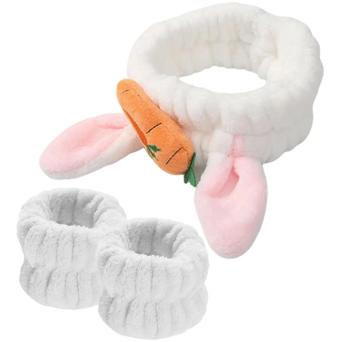 Пов'язка для волосся Плюшева Різдвяні Оленячі Роги для Макіяжу з Напульсником, фото №7