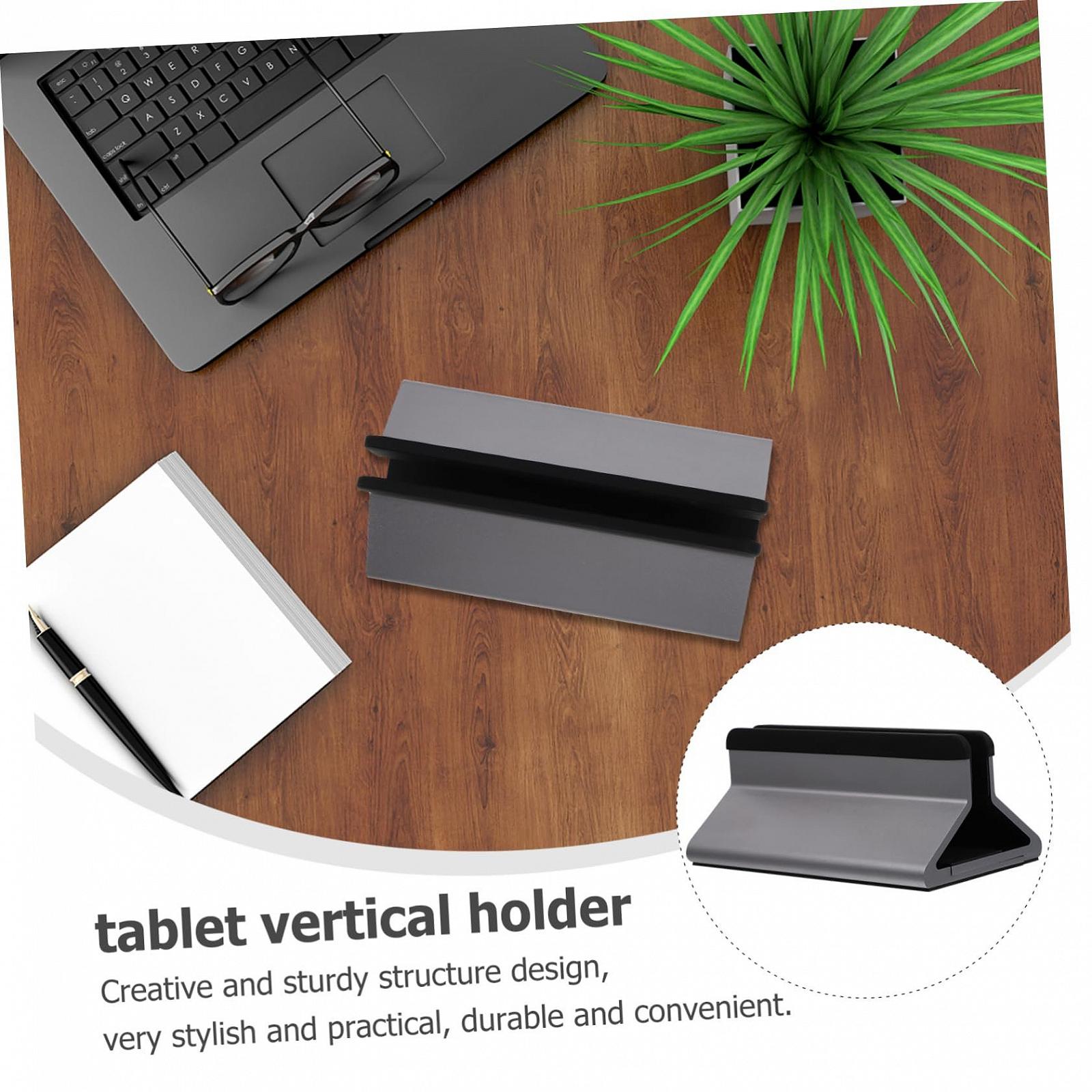 Підставка для ноутбука алюмінієва, регульована вертикальна, портативна для організації робочого столу та ефективного використання простору, фото №4