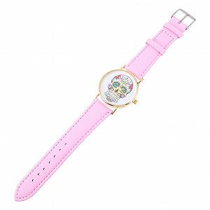 Жіночий годинник WRITWAA Punk Style, шкіряний ремінець, рожевий - Фото 1