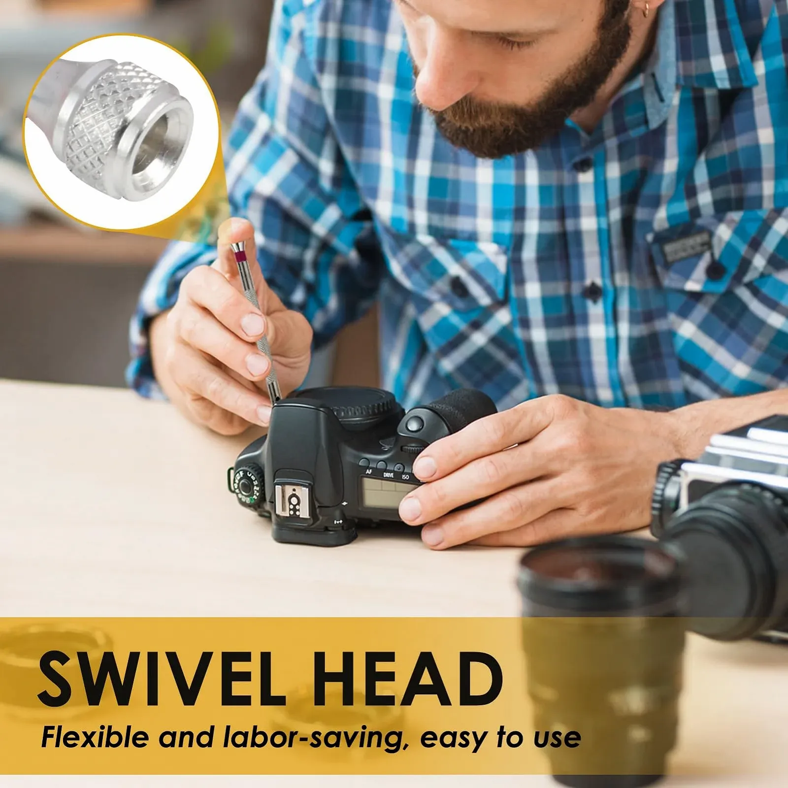 Набір прецизійних викруток 8 предметів для ремонту годинників та окулярів, мікро 0.6/0.8/1.0/1.2/1.4/1.6 мм, фото №6