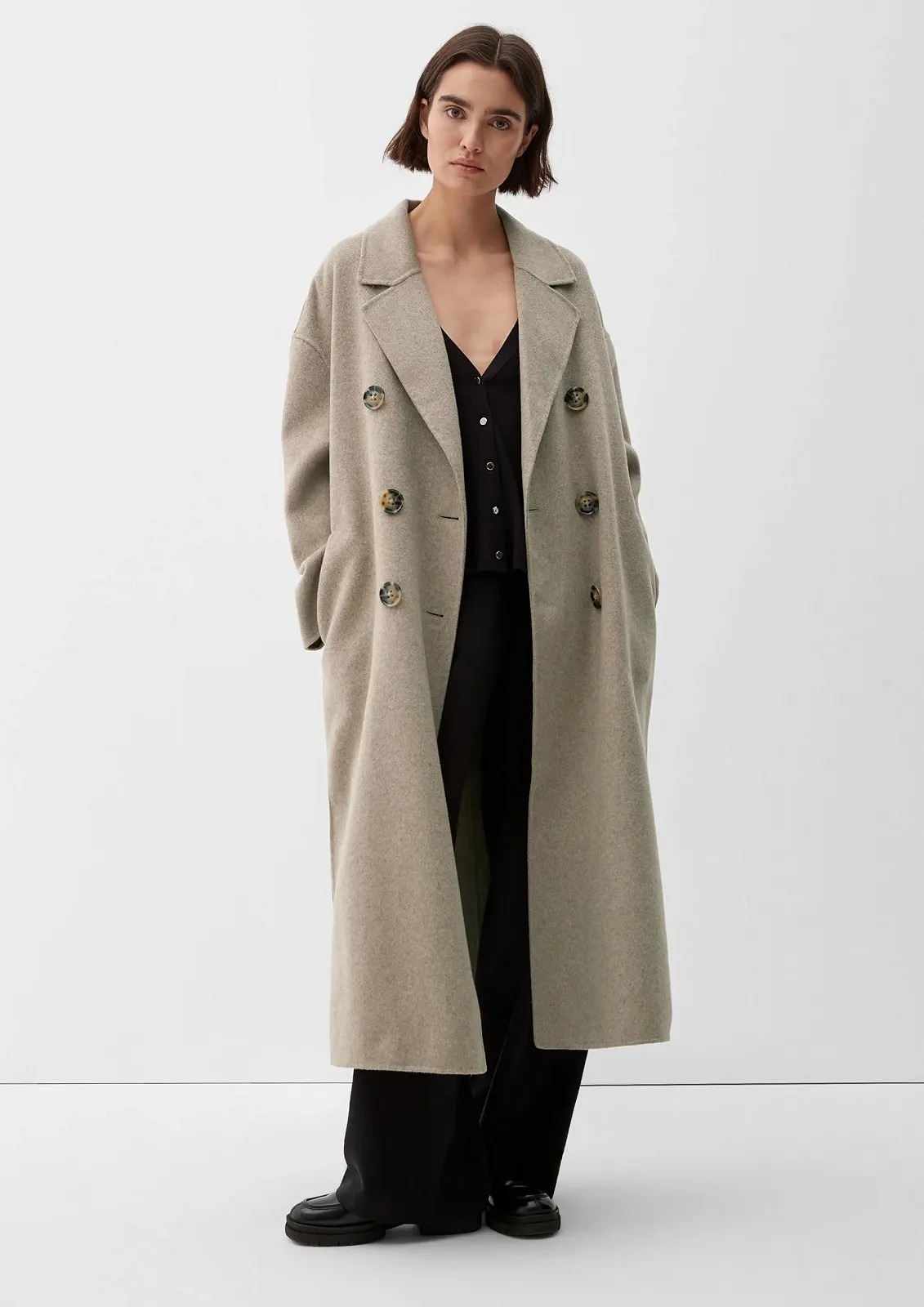 Пальто s.Oliver BLACK LABEL Женское Длинный рукав, фото №6 Пальто s.Oliver BLACK LABEL Женское Длинный рукав, фото №6