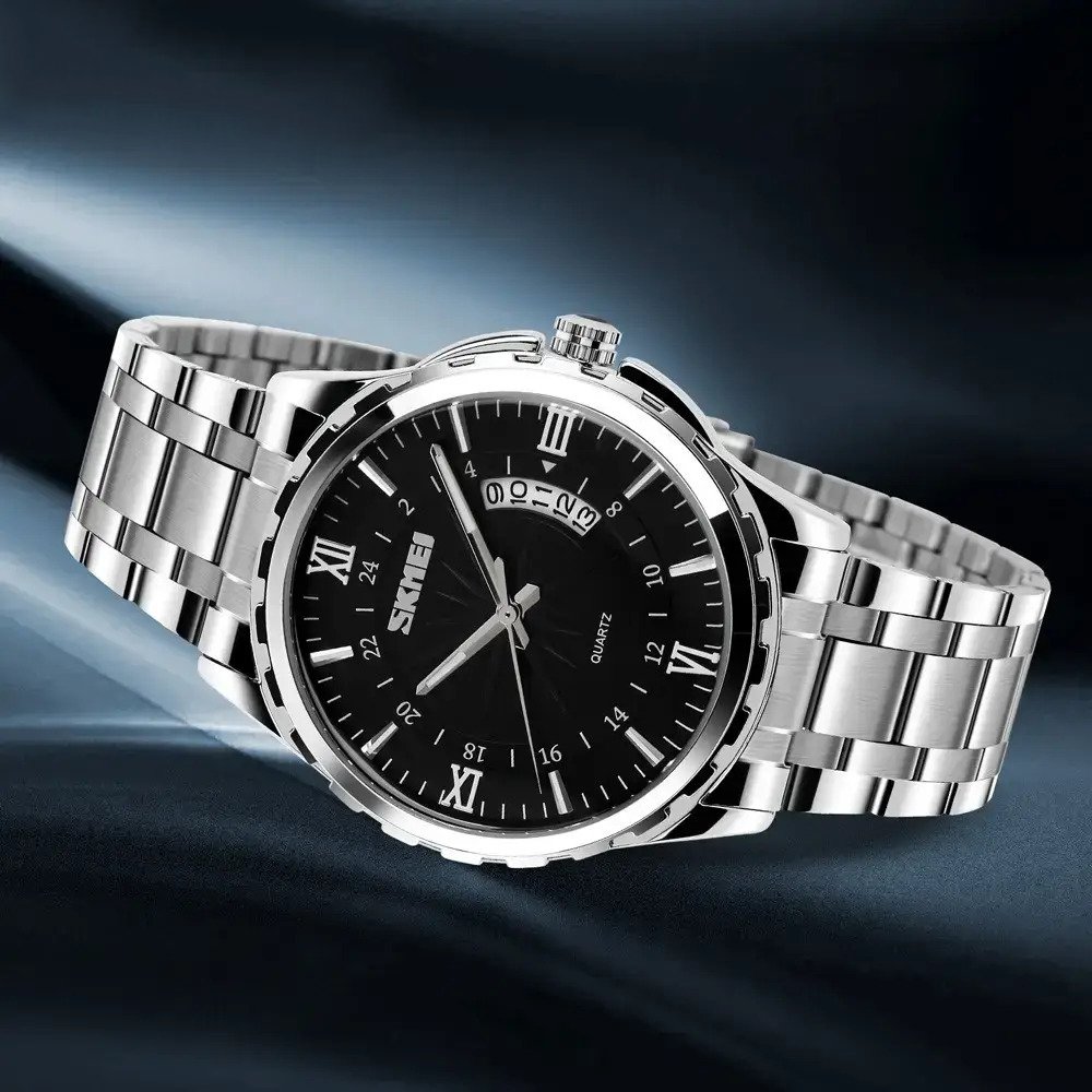 Годинник Skmei 9069 Характеристики Silver-Black, фото №2