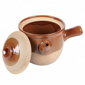 Горшок для китайской медицины глиняный термостойкий для газовых плит с нескользящей ручкой - Фото 1