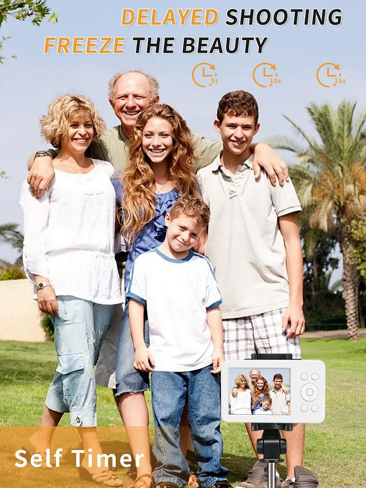 Цифрова фотокамера Mutrain X10 1080P 32G White, фото №4