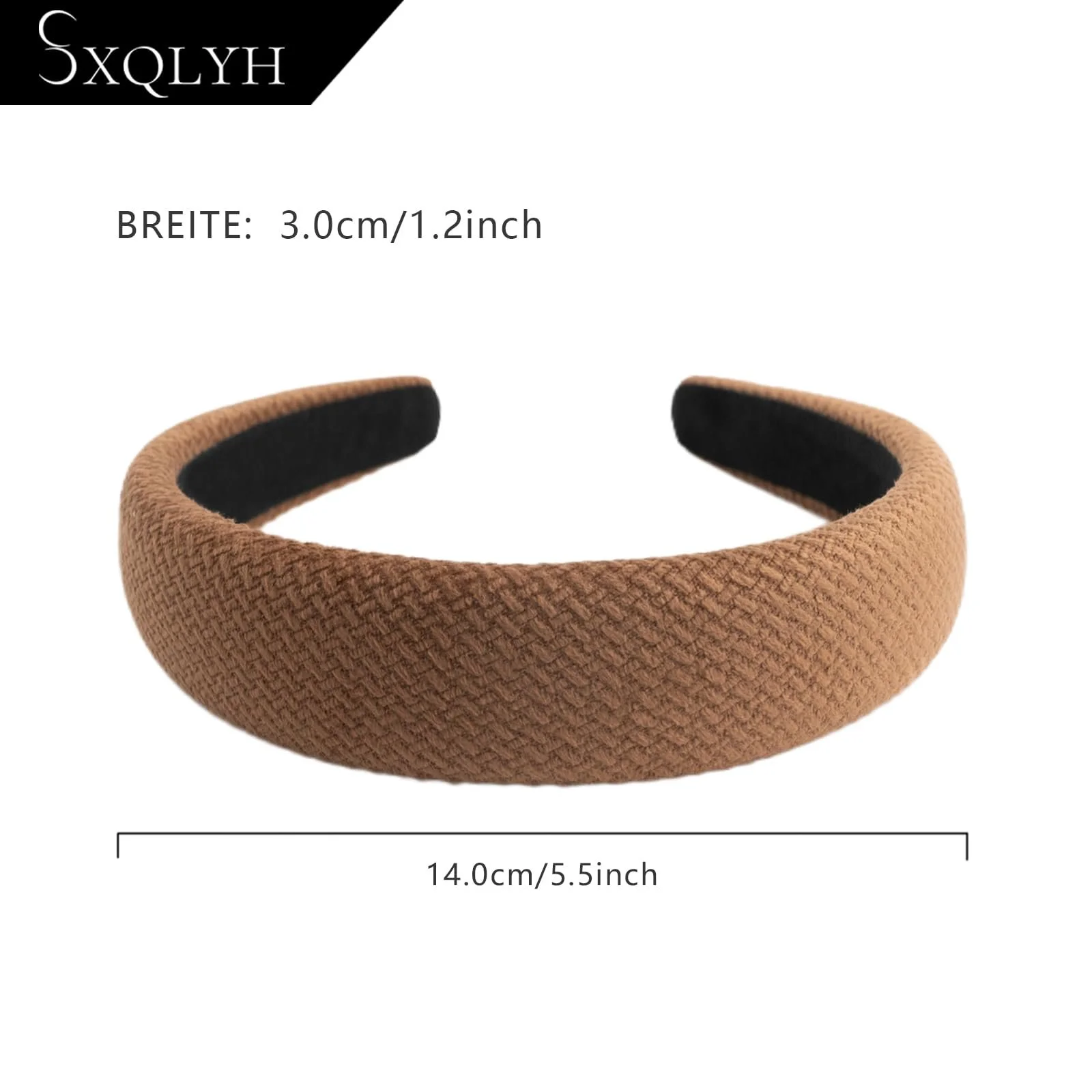 Обруч Оксамитовий М'який Коричневий, фото №4