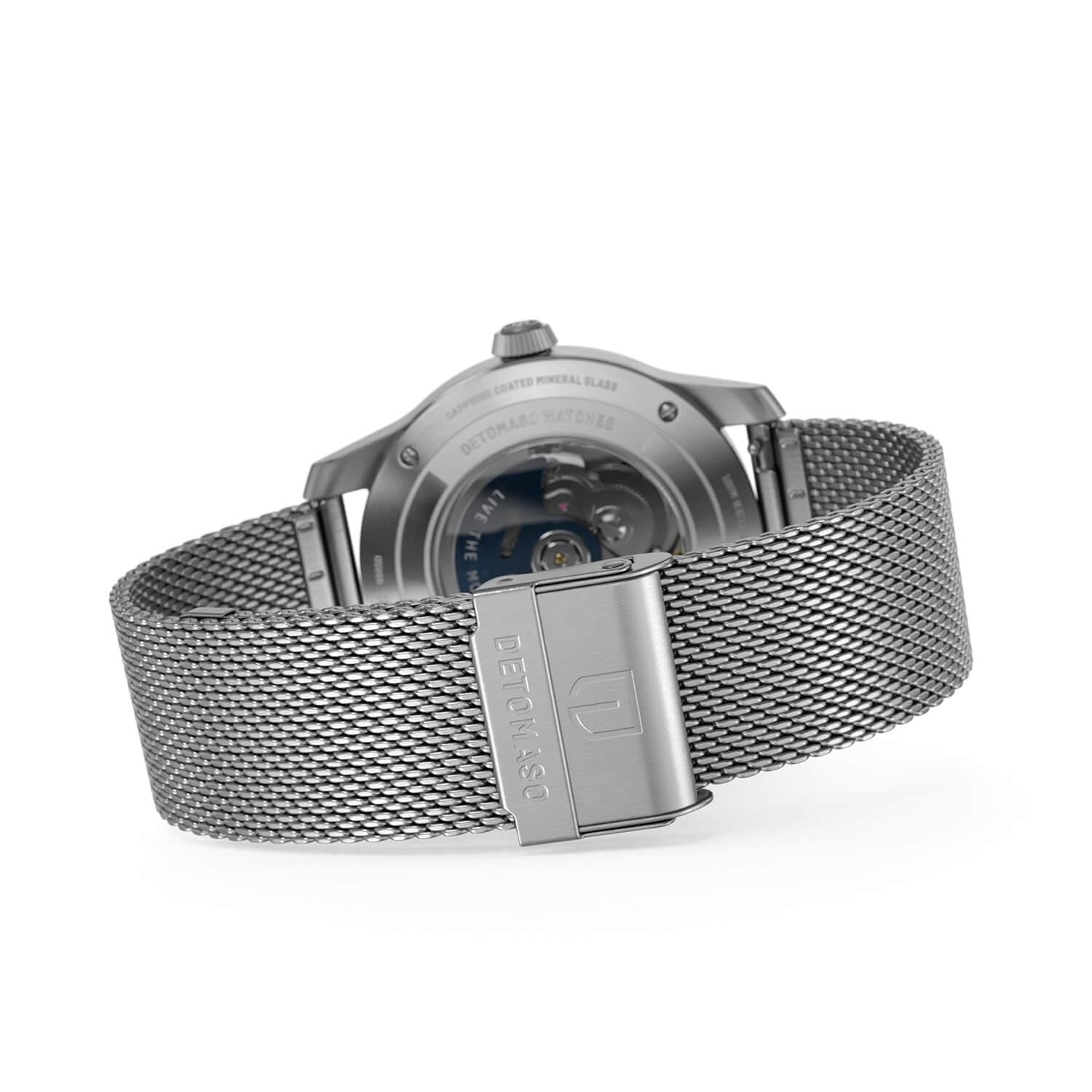 Годинник DeTomaso Urban Explorer Automatic GMT Сріблястий/Синій, сріблястий, браслет, фото №6