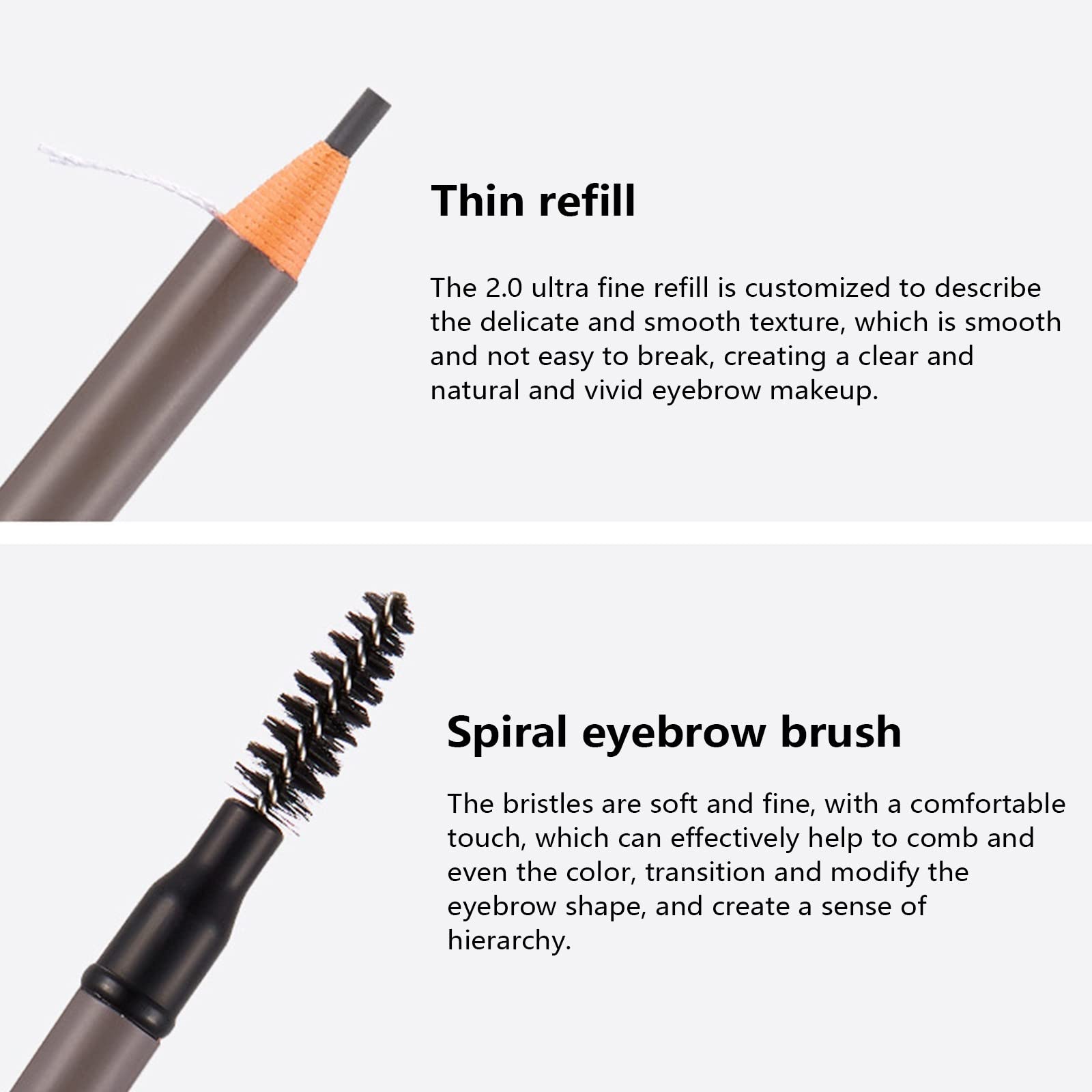 Олівець для брів Double Headed Водостійкий Довговічний, фото №7