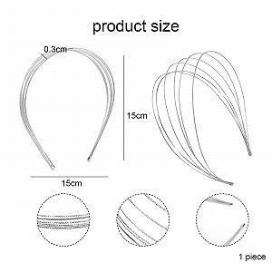 Металлический Обруч Серебристый synthetic.ua - Фото 1