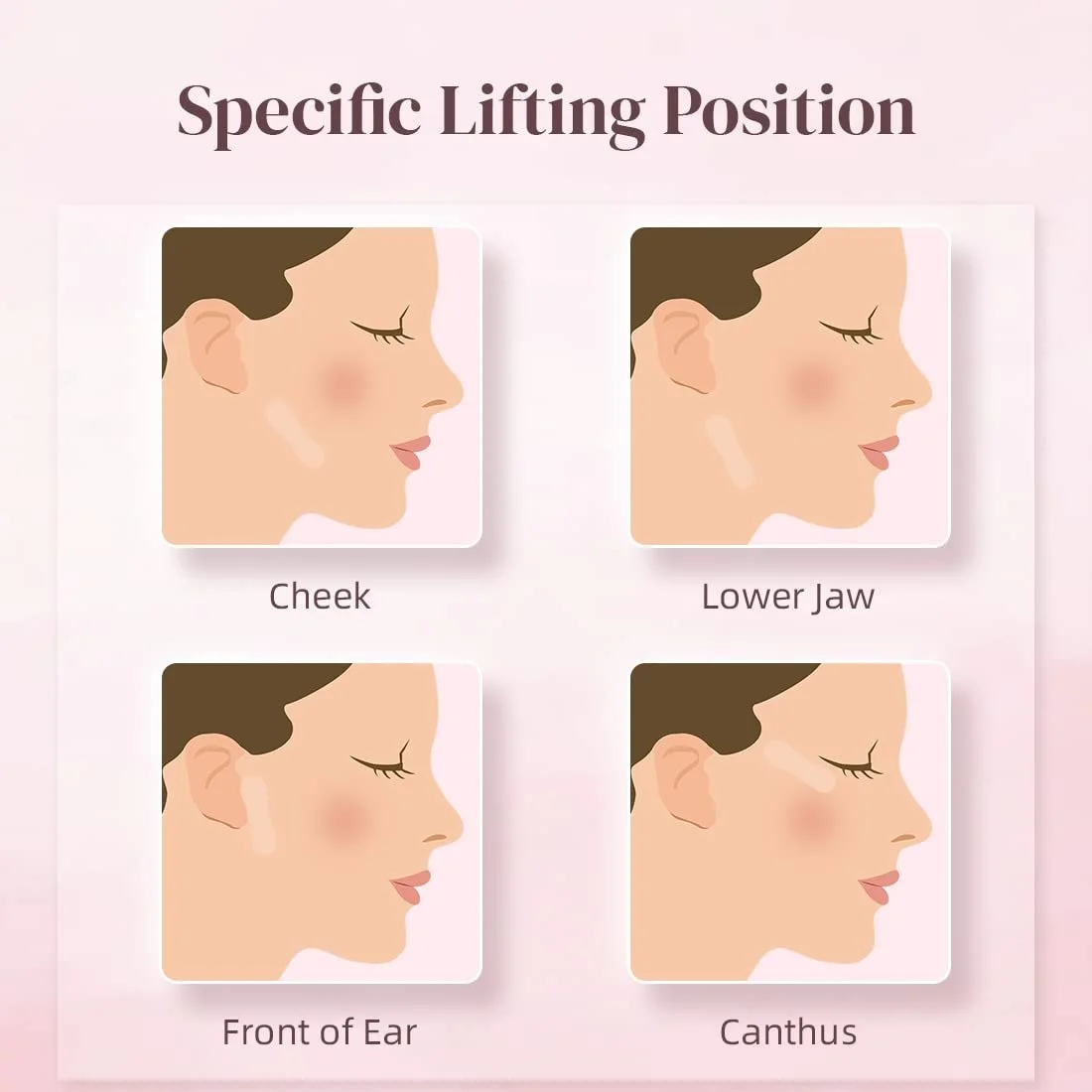 Тейп для лица Невидимый для V-образной формы лица, 40 штук, фото №4