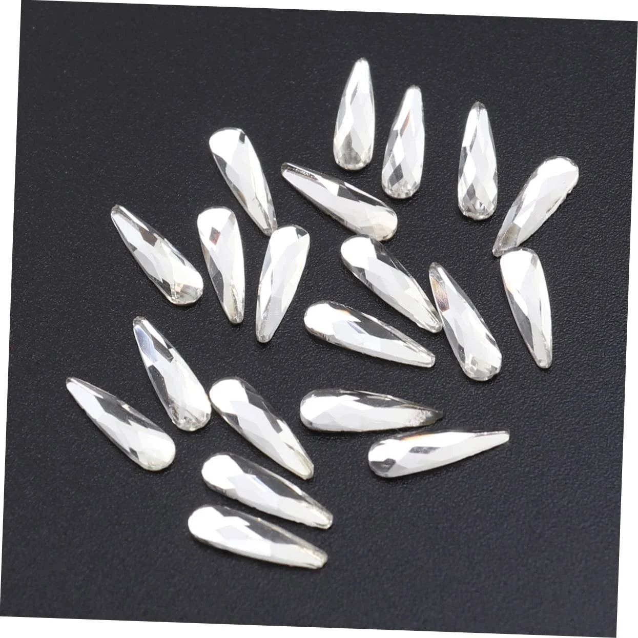 Стразы для ногтей Beavorty 60 шт., белые стразы для ногтей 3D, фото №9