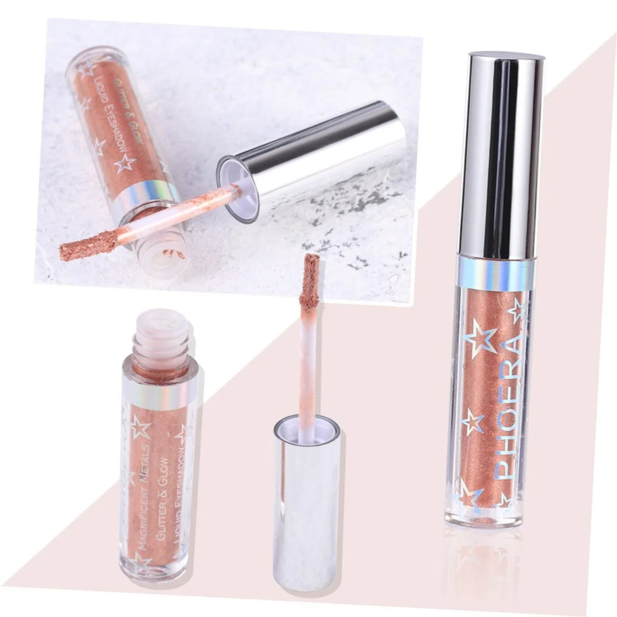 Підводка для очей minkissy Glitzer, тіні Starlight, блискуча, фото №3