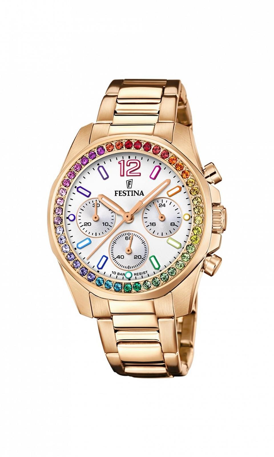 Женские аналоговые часы Festina F20639/2, кварцевые, ремешок из нержавеющей стали, розовое золото, размер блока, современные, фото №1 Женские аналоговые часы Festina F20639/2, кварцевые, ремешок из нержавеющей стали, розовое золото, размер блока, современные, фото №1