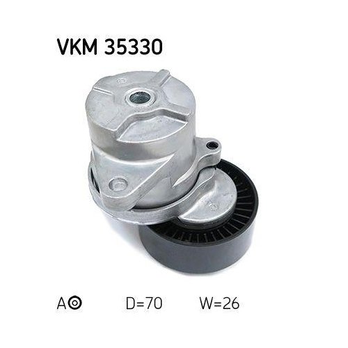 Натяжитель поликлинового ремня SKF VKM 35330 по центру, фото №2 Натяжитель поликлинового ремня SKF VKM 35330 по центру, фото №2