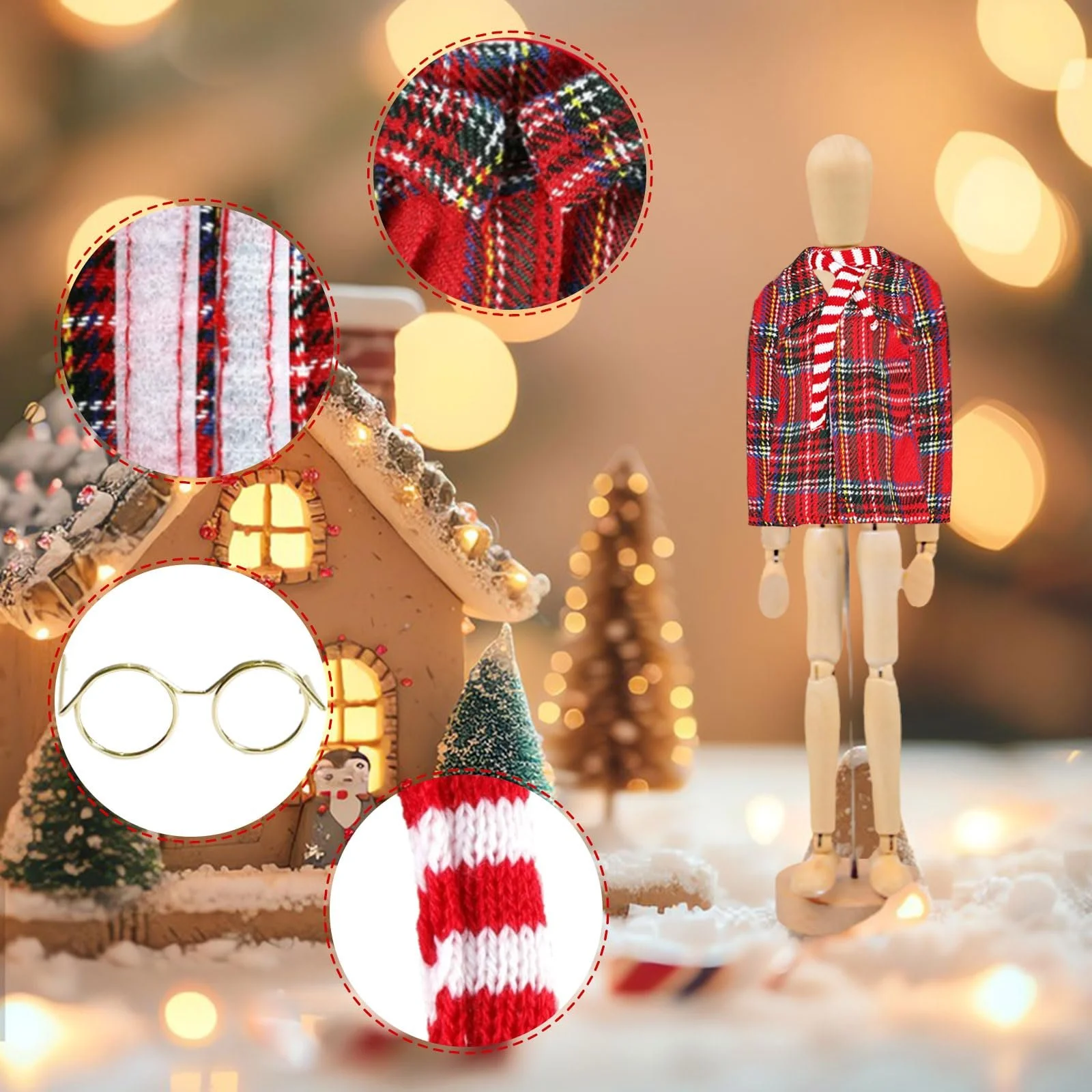 Рождественская Одежда для Мини Кукол, фото №3