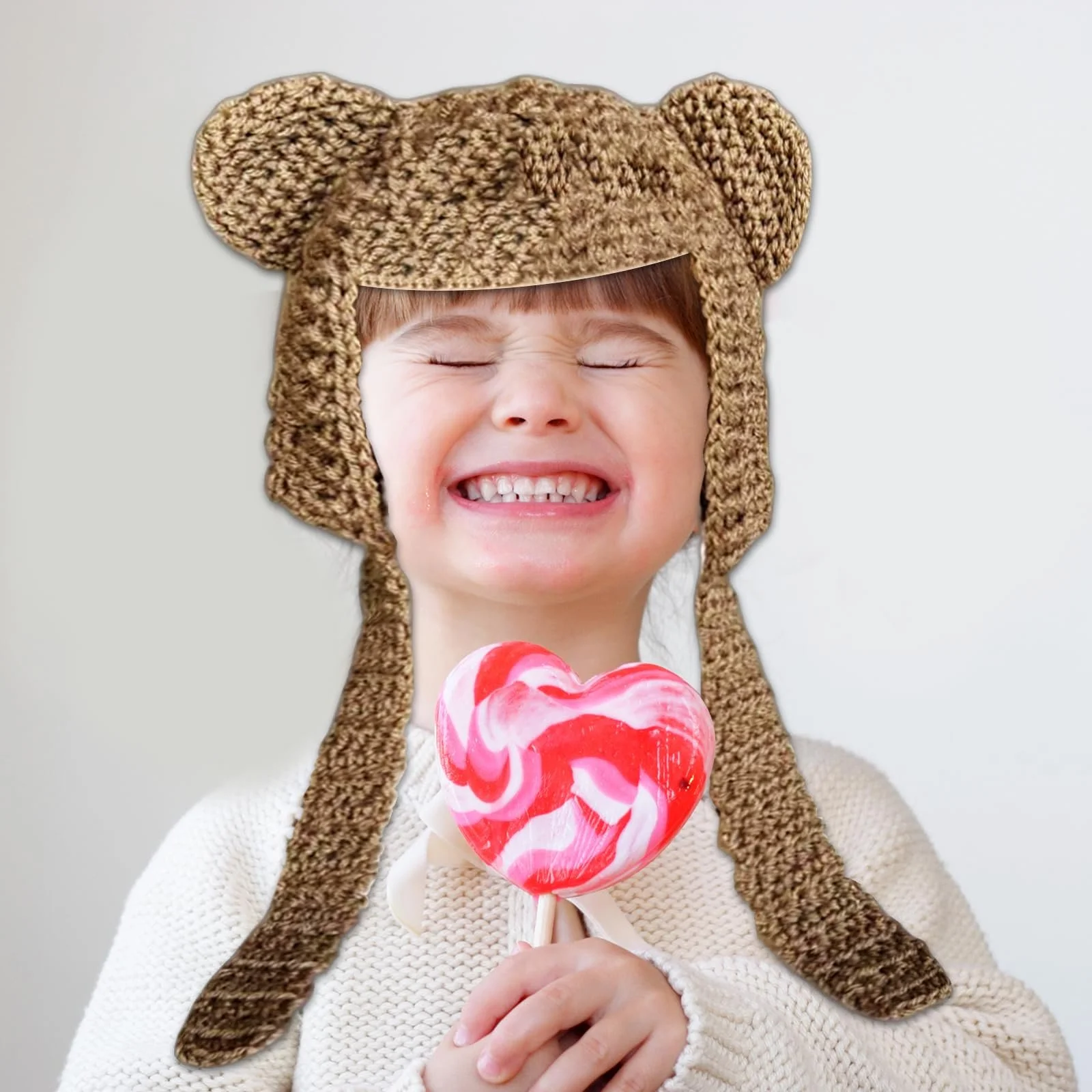 Вязаная шапка-ушанка Limtula для подростков и взрослых, ветронепроницаемая, утепленная, для катания на лыжах и велосипеде, женская и мужская, фото №2